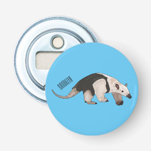 Tamandua cartoon illustration bottle opener