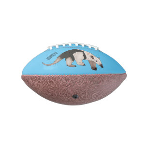 Tamandua cartoon illustration football