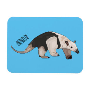 Tamandua cartoon illustration magnet
