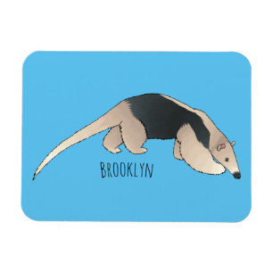 Tamandua cartoon illustration  magnet