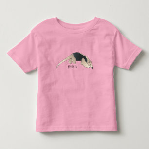 Tamandua cartoon illustration toddler t-shirt