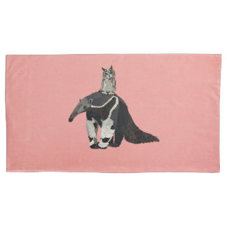  TAMANDUA & OWL PILLOWCASE