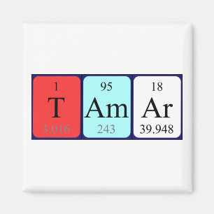 Tamar periodic table name magnet