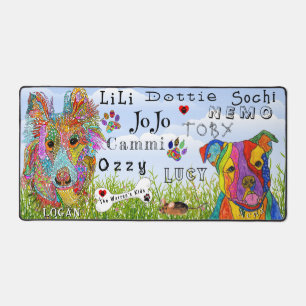 Tamar Warren Customized Dog and Cat Desk Mat