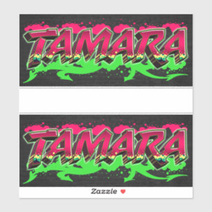 Tamara First Name Graffiti Sticker