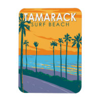 Tamarack Surf Beach California Travel Art Vintage