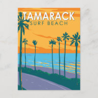 Tamarack Surf Beach California Travel Art Vintage
