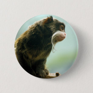 Tamarin Monkey 2 Inch Round Button
