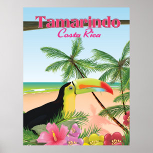 Tamarindo Costa Rica poster vacances plage