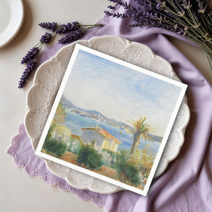 Tamaris, France by Auguste Renoir Napkin