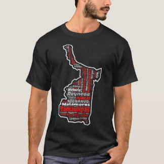 Tamaulipas Mexico Mapa Municipios Mexican State T-Shirt