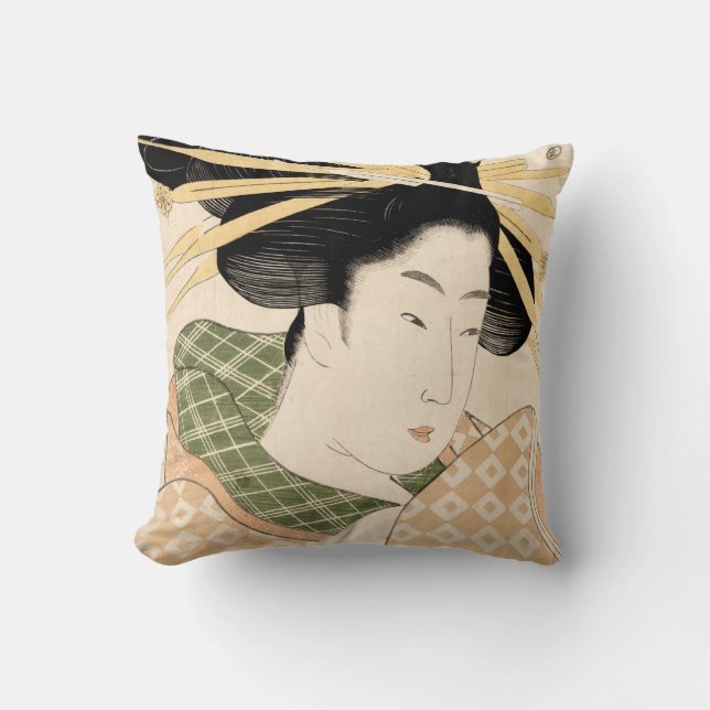 Tamaya uchi shizuka throw pillow (Front)