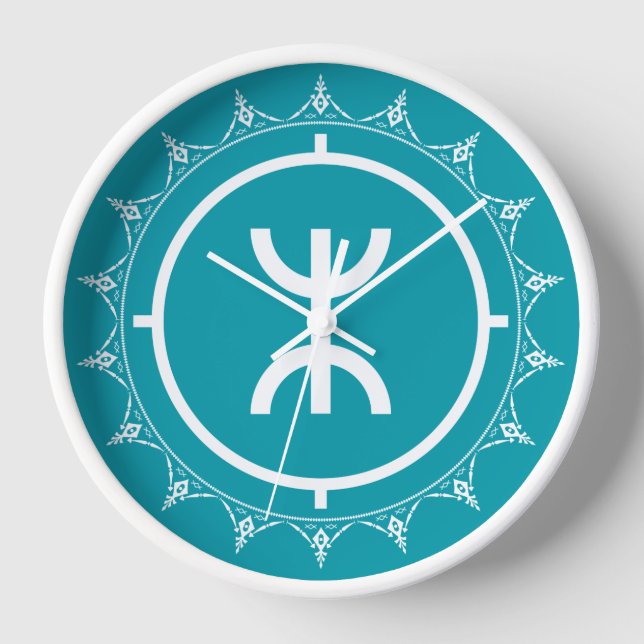 Tamazgha - Amazigh Symbol Clock (Front)