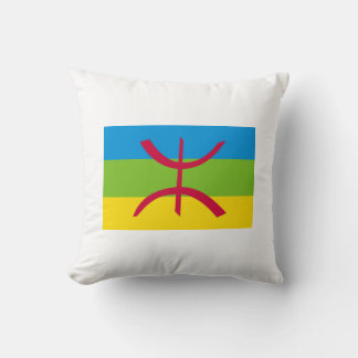 Tamazight flag throw pillow