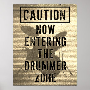 Tambour Zone Kit tambour Musique Imprimer Poster d