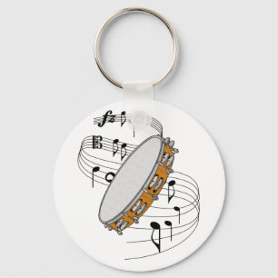 Tambourine Keychain