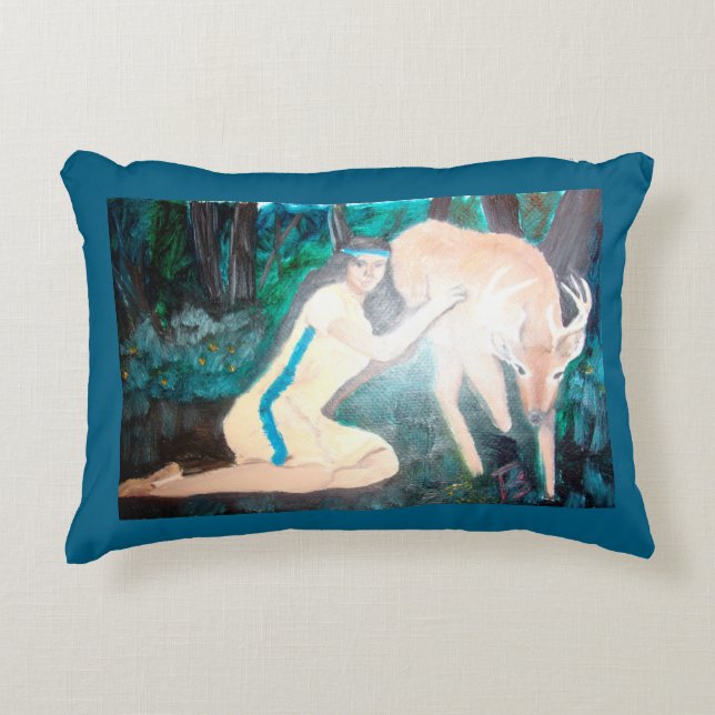 Tame Deer Accent Pillow (Front)