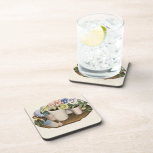 Tame Flowers by Grant Wood Coaster