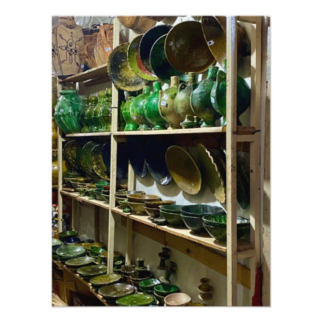 Tamegroute Pottery - Marrakech, Morocco Photo Print (Front)