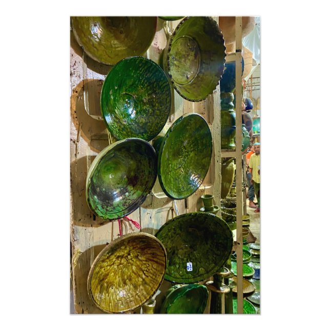 Tamegroute Pottery - Marrakech, Morocco Photo Print (Front)