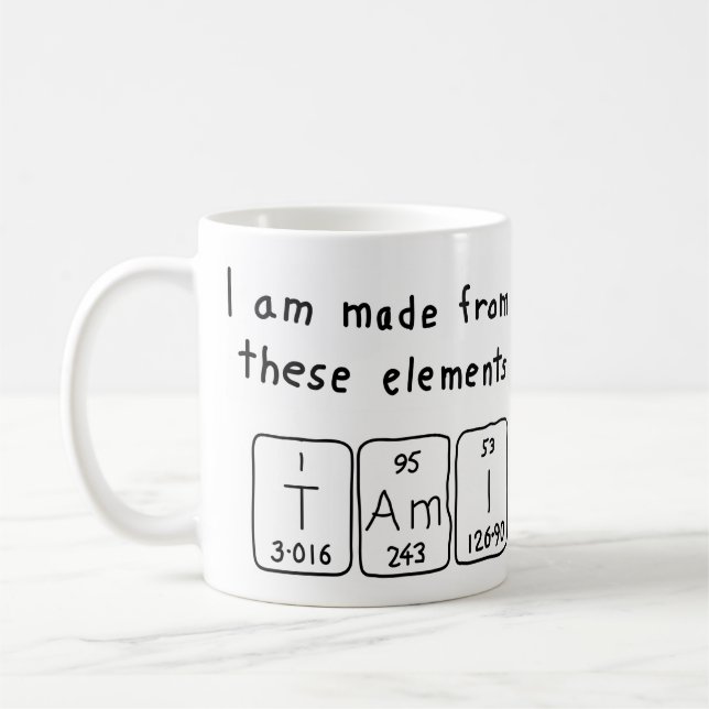 Tami periodic table name mug (Left)