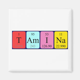 Tamina periodic table name magnet