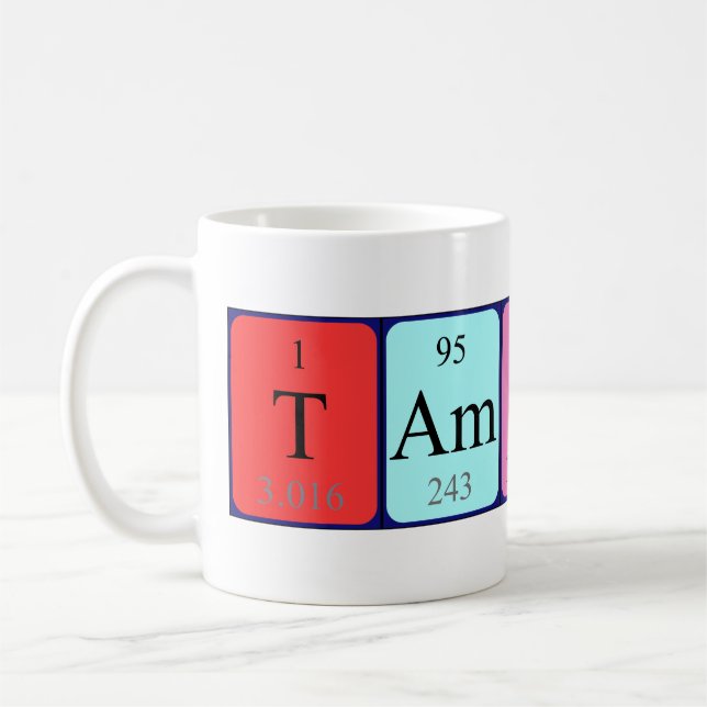 Tamino nom de table périodique mug (Gauche)