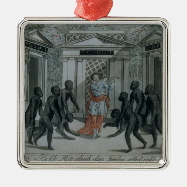 Tamino plays the magic flute metal ornament (Front)