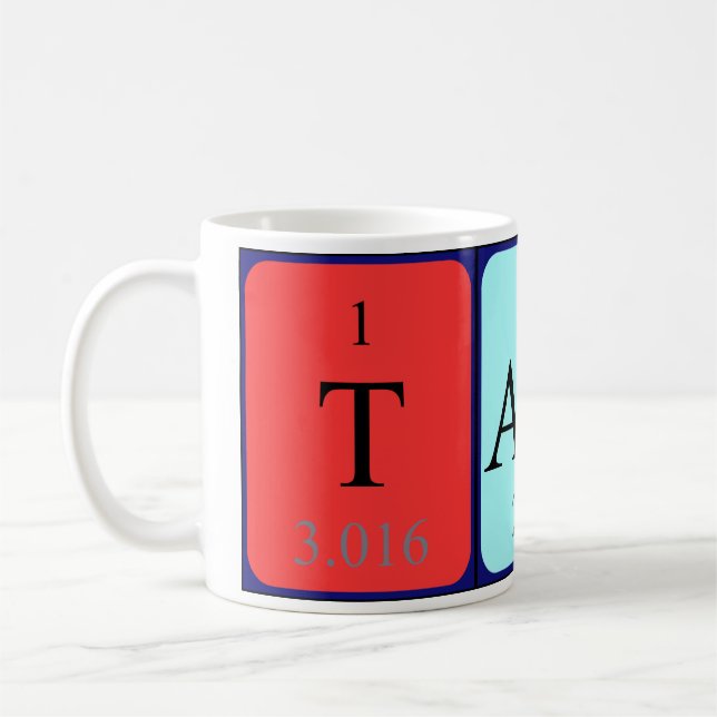 Tamla tasse de nom de table périodique (Gauche)