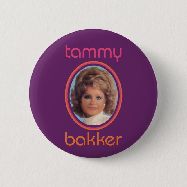Tammy Bakker 2 Inch Round Button (Front)