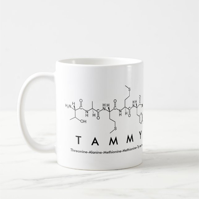 Tammy peptide nom mug (Gauche)