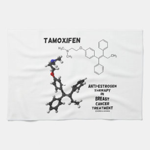 Tamoxifen Anti-Estrogen Therapy In Breast Cancer Kitchen Towel