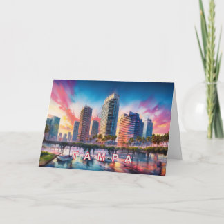 Tampa Abstract Art  Card