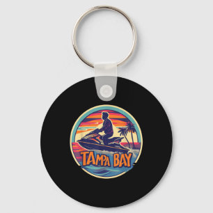 Tampa Bay Florida Jetski Boating Water Gulf Waters Keychain
