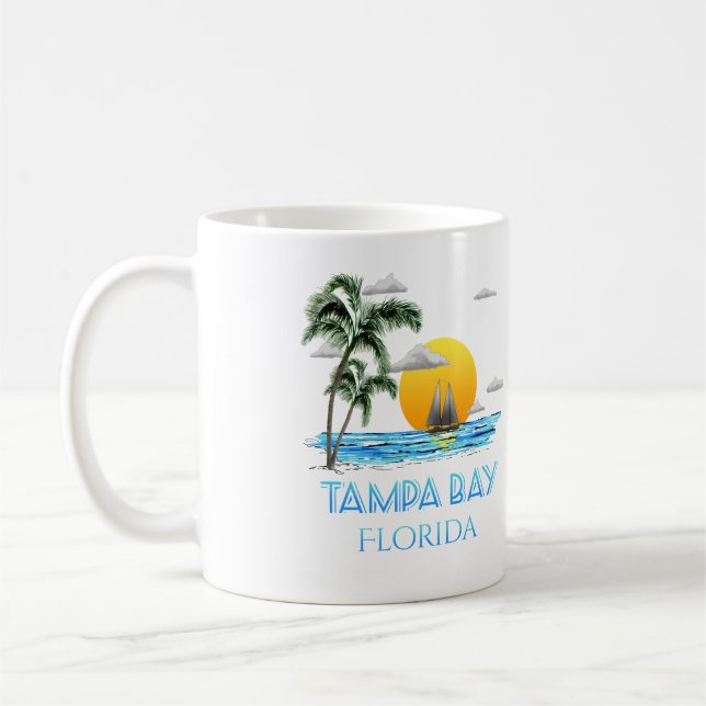 Tampa Bay Florida Sailing Coffee Mug (Left)