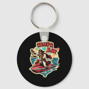 Tampa Bay Pirate Florida Jetski Boating Funny Gasp Keychain