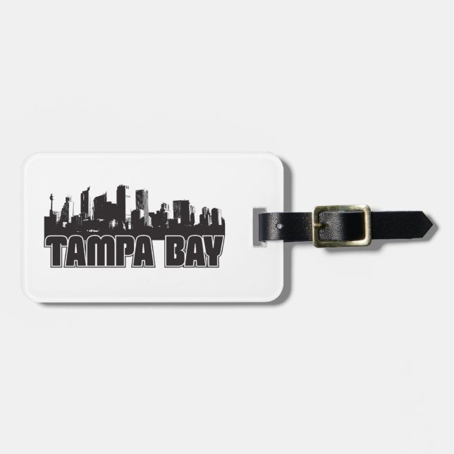 Tampa Bay Skyline Luggage Tag (Front Horizontal)