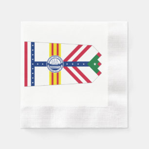 Tampa city flag napkin