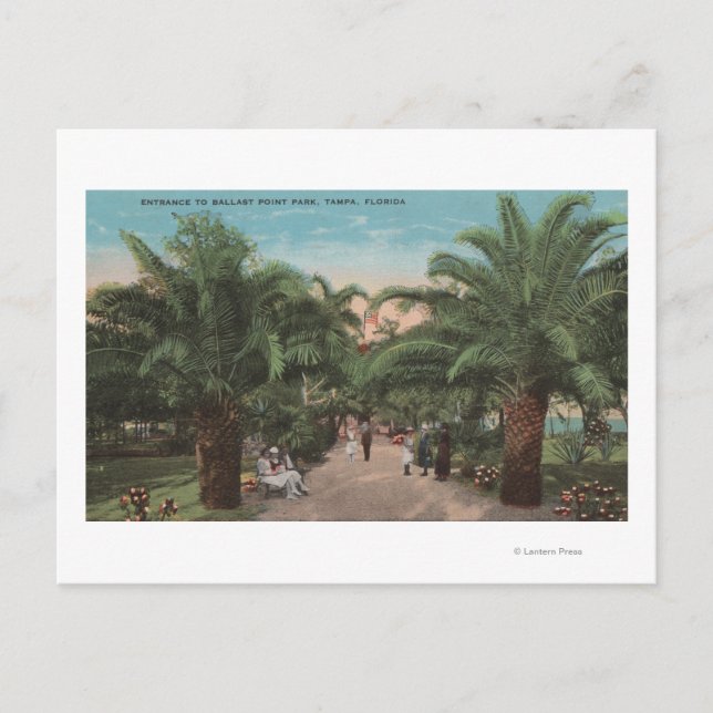 Tampa, FL - View of Ballast Point Park Entrance Postcard (Front)