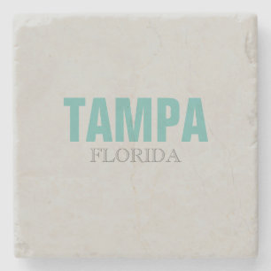 Tampa Florida Beach Style Stone Coaster