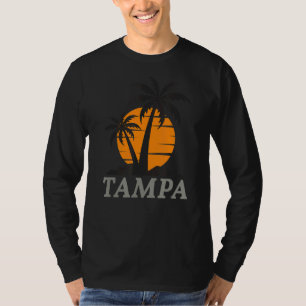 Tampa Florida Beach Vacation Palm Retro T-Shirt