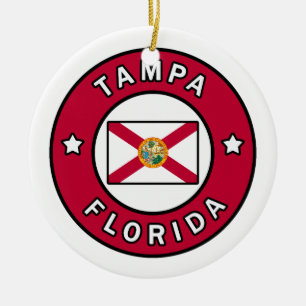 Tampa Florida Ceramic Ornament