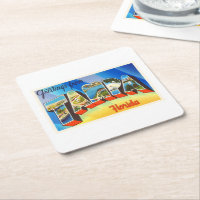 Tampa Florida FL Old Vintage Travel Souvenir