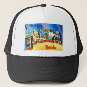 Tampa Florida FL Old Vintage Travel Souvenir Trucker Hat