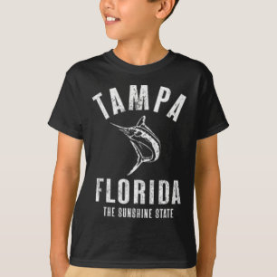 Tampa Florida Fl Retro Vintage Beach Front And Ck T-Shirt