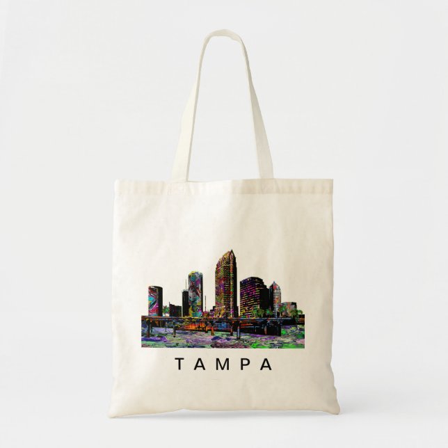 Tampa, Florida in graffiti Tote Bag (Front)