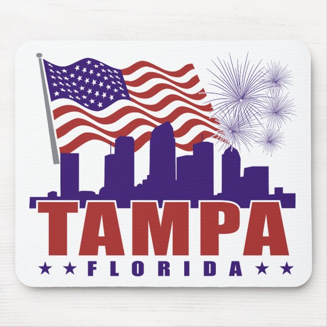 Tampa Florida Patriotic Mousepad (Front)