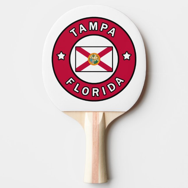 Tampa Florida Ping Pong Paddle (Front)