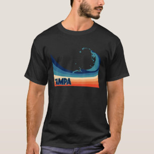 Tampa Florida Retro Surf  Sailing & Fishing Vacati T-Shirt