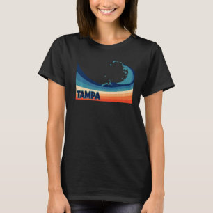 Tampa Florida Retro Surf Sailing & Fishing Vacatio T-Shirt